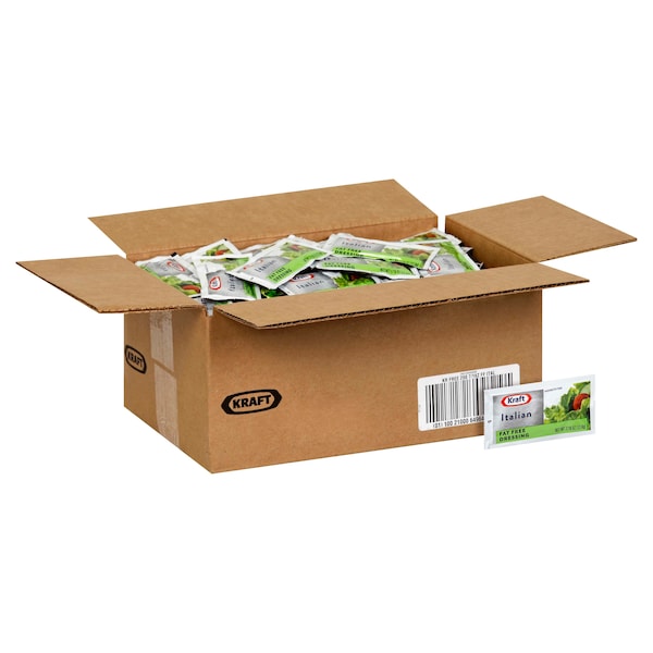 Kraft Kraft Italian Fat Free Dressing .437 oz. Pouch, PK200 - 10021000649645