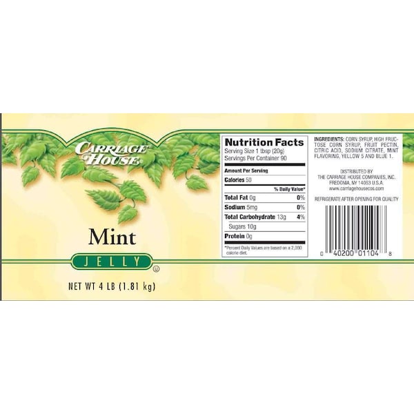 Carriage House Carriage House Mint Jelly 4lbs, PK6 - 48T124T4223