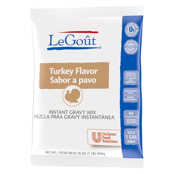 Legout Legout Turkey Flavor Instant Gravy Mix 1lbs Bag, PK8 - 84129599