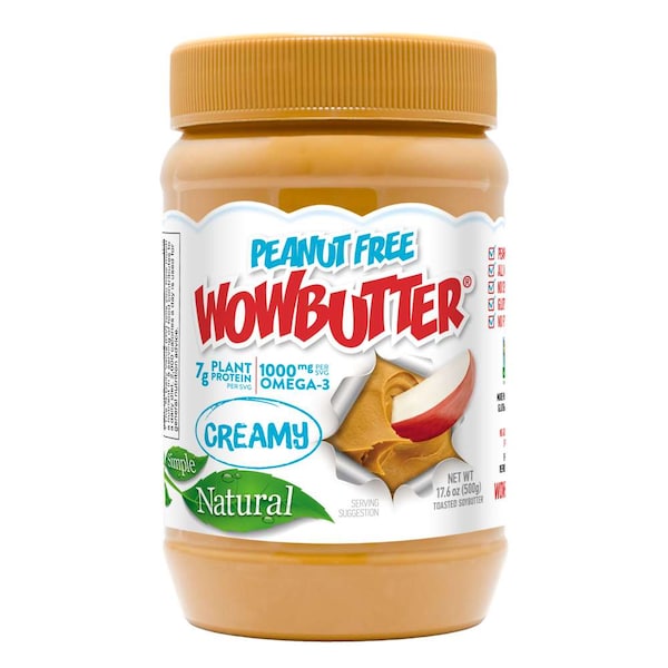 Wowbutter Peanut Free Spread Jars Creamy 17.6 oz., PK6 - 20100
