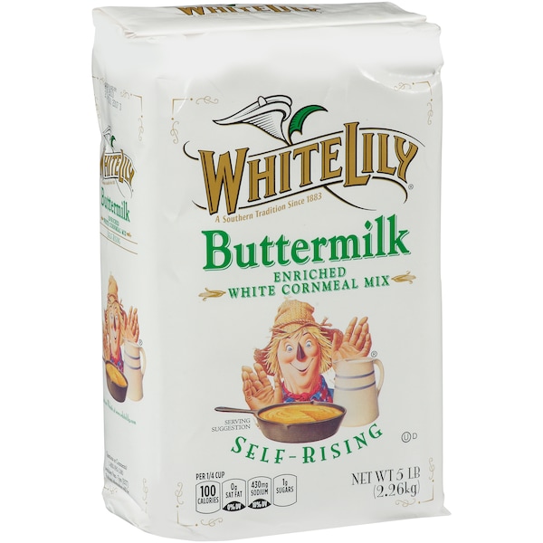White Lily Self Rising Buttermilk Cornmeal 5lbs, PK8 - 3250004388