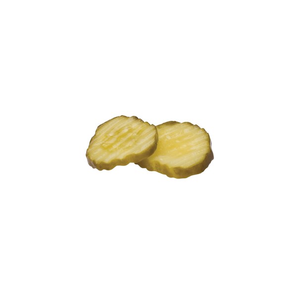 Bay Valley 320-365 Count 1/4 Crinkle Cut Sliced Kosher Pickle 1 gal., PK4 - 12914431170