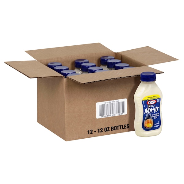 Kraft Kraft Mayonnaise Squeeze Bottle 12 oz., PK12 - 10021000026873