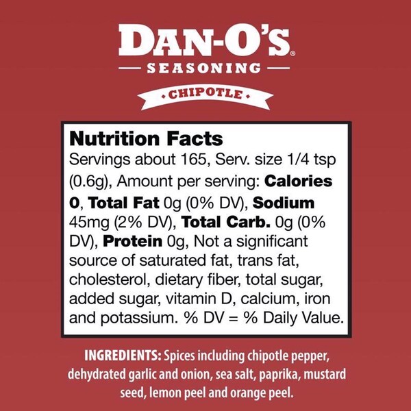 Dan-Os Dan-O's Chipotle Seasoning 3.5 oz - DC35-1PK