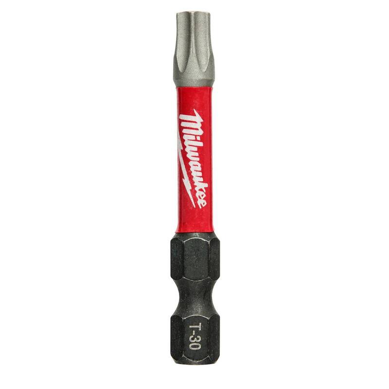 Milwaukee SHOCKWAVE Impact Duty 2 in. T30 Punta de destornillador de acero de aleación (1 paquete) - 48-32-4487