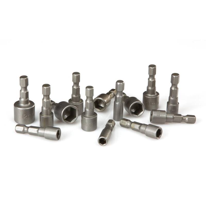Juego de puntas de destornillador para tuercas de cambio rápido TEKTON de 3/16 a 7/16 pulg., 5 a 12 mm (14 piezas) - 2938