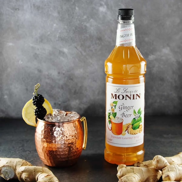 Monin Monin Ginger Beer Syrup 1 Liter Bottle, PK4 - M-FR230F