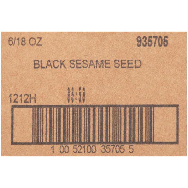 Mccormick McCormick Sesame Seed Black 18 oz. Container, PK6 - 935705
