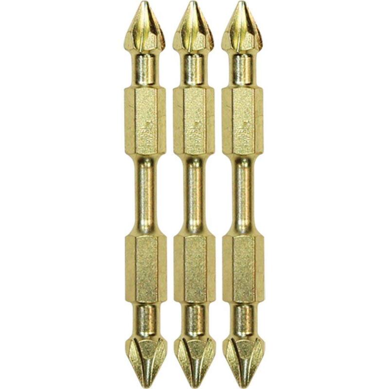 Makita Impact GOLD #1 (2-1/2 in.) Punta de energía de doble extremo Philips (3 piezas) - B-39578