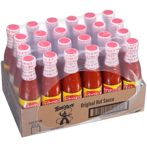 Texas Pete Original Roasted Garlic & Hotter Variety Pack Hot Sauce 6 oz., PK48 - 1.00102