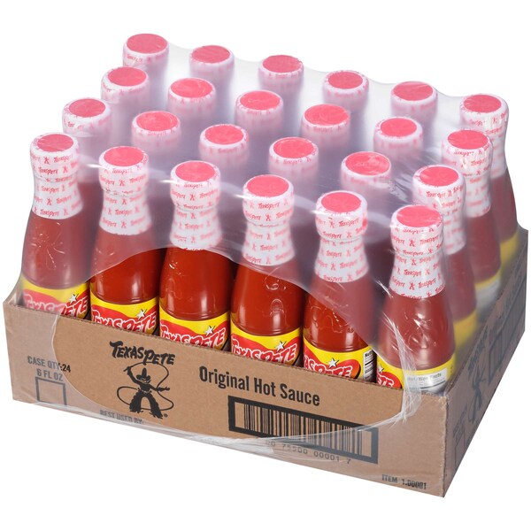 Texas Pete Original Roasted Garlic & Hotter Variety Pack Hot Sauce 6 oz., PK48 - 1.00102