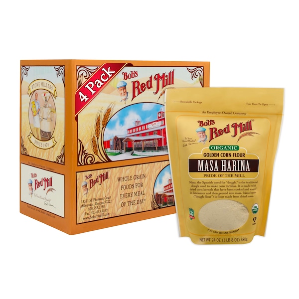 Bobs Red Mill Natural Foods Bob's Red Mill Organic Masa Harina, PK4 - 6012S244