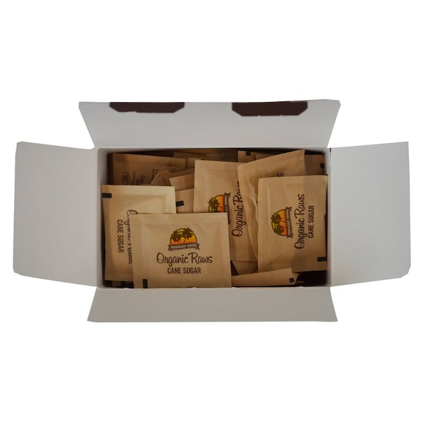 Organic Raws Turbinado Sugar 4.5g, PK400 - 83035