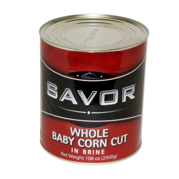 Savor Imports Savor Imports Cut Baby Corn No 10 Can, PK6 - 614276