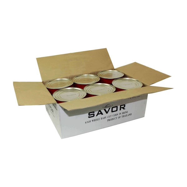 Savor Imports Savor Imports Cut Baby Corn No 10 Can, PK6 - 614276
