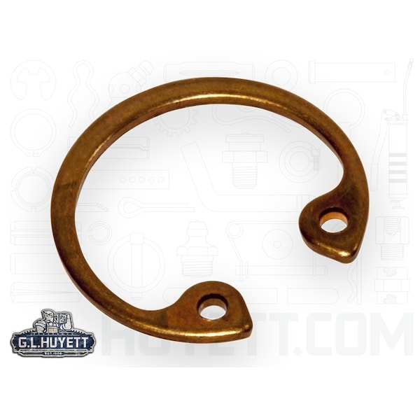 Rotor Clip Internal Retaining Ring, Steel, Copper Plated Finish, 0.75 in Bore Dia. - HO-075-BC