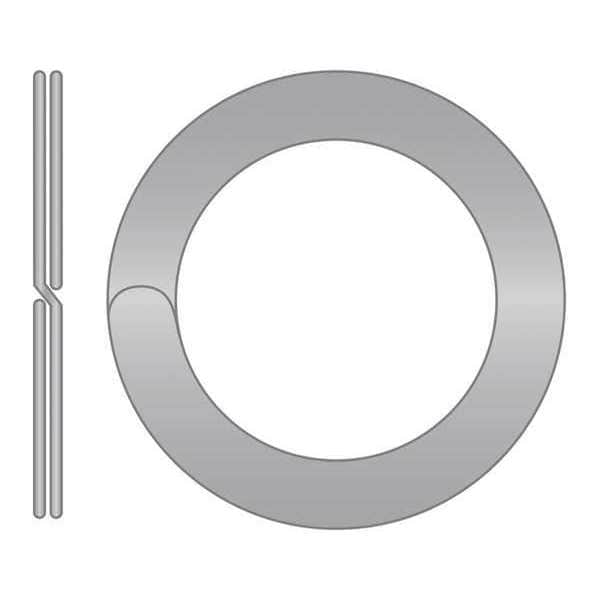 Huyett Internal Retaining Ring, Stainless Steel, Plain Finish, 0.740 in Bore Dia. - SRS-0596