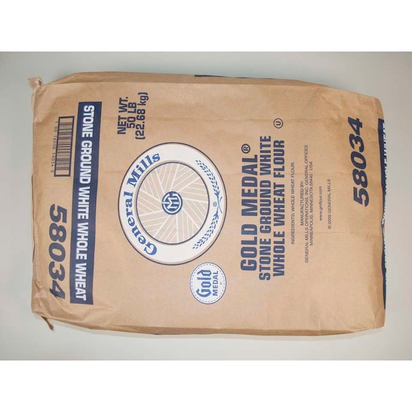 Gold Medal Gold Medal Stone Ground White Whole Wheat Flour 50lbs - 16000-58034