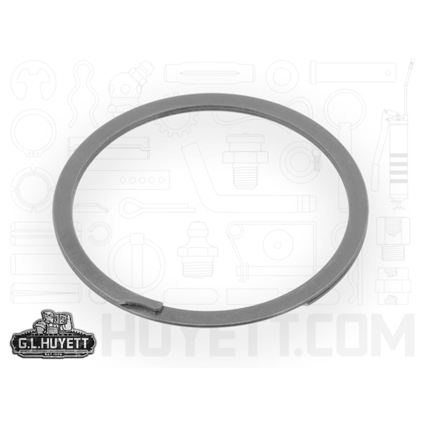 Huyett Internal Retaining Ring, Steel, Plain Finish, 1.250 in Bore Dia. - RR-125