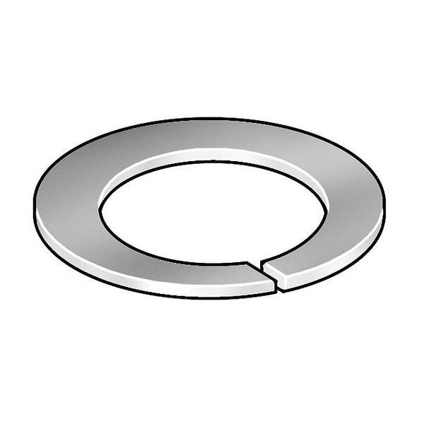 Zoro Select Internal Retaining Ring, Stainless Steel, Plain Finish, 1/4 in Bore Dia., 25 PK - 1063