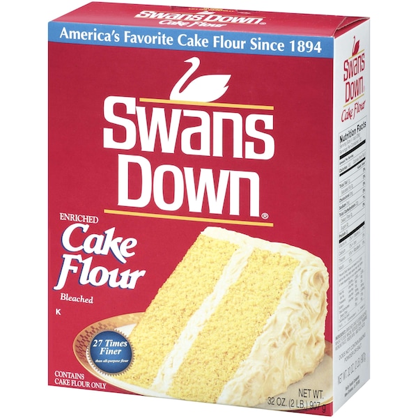 Swans Down Flour 32 oz. Box Swans Down Cake Flour Box, PK8 - 47900-13011