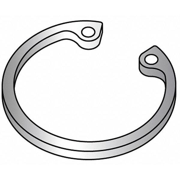 Zoro Select Internal Retaining Ring, Steel, Plain Finish, 5 3/4 in Bore Dia. - U36050.575.0001