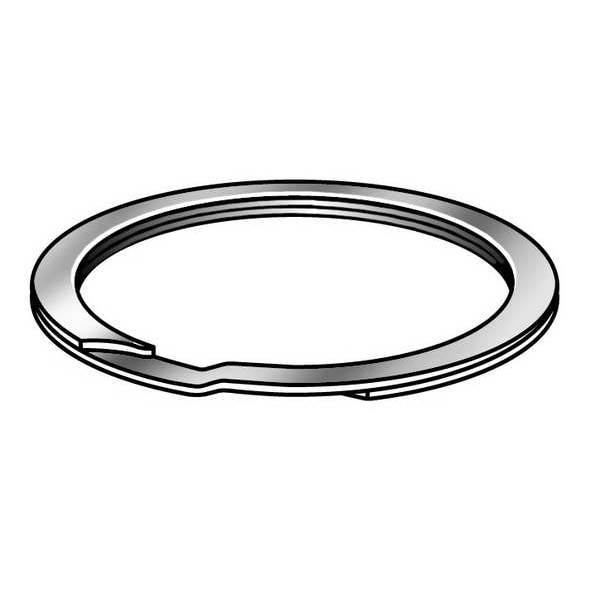 Zoro Select Internal Retaining Ring, Steel, Oil Finish, 1 1/8 in Bore Dia., 10 PK - WHM-112