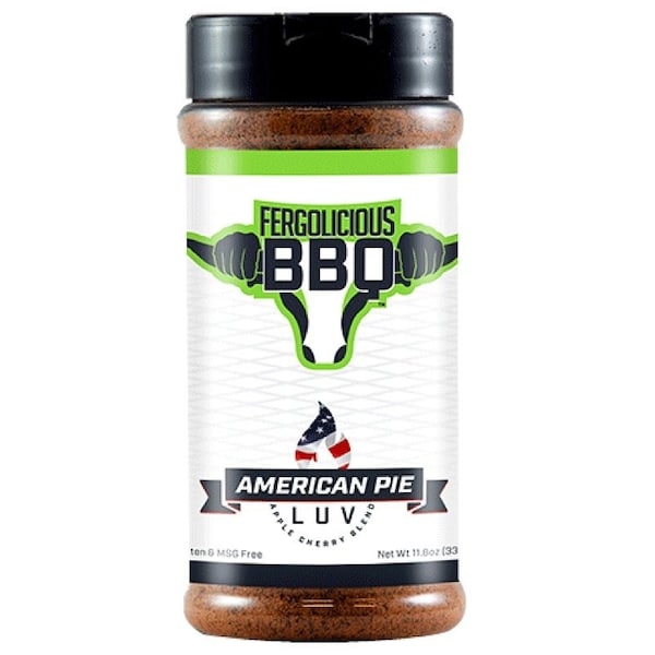 Fergolicious Bbq BBQ Rub, American Pie LUV, 11.8 oz, Bottle - OW74225