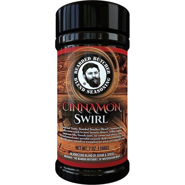 Bearded Butcher Cinnamon-7OZ Seasoning, Cinnamon Swirl Blend, 7 oz - BB-2236