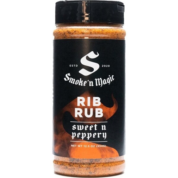 Smoke N Magic Smoke 'N Magic Rub Seasoning, Peppery, 12.5 oz - OW29100