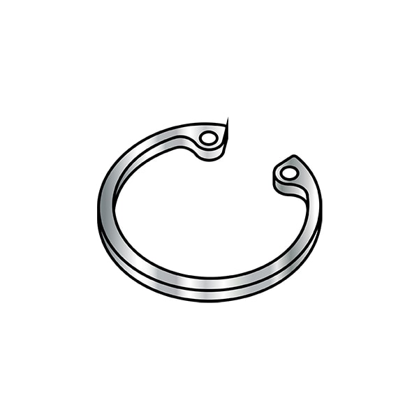 Zoro Select Internal Retaining Ring, Stainless Steel, Plain Finish, 0.375 in Bore Dia., 100 PK - 37RISS