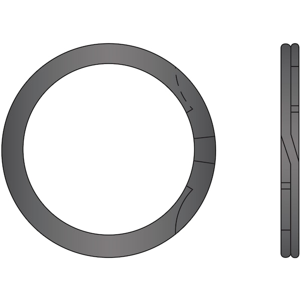 Huyett Internal Retaining Ring, Steel, Plain Finish, 1.312 in Bore Dia. - RR-131