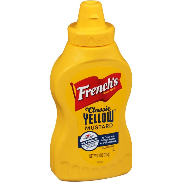 Frenchs French's Yellow Mustard Squeeze Bottle Kosher 3.6 oz., PK12 - 85026