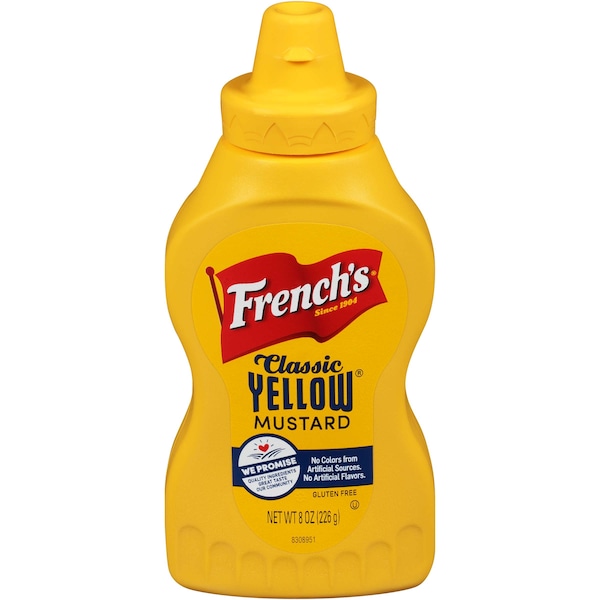 Frenchs French's Yellow Mustard Squeeze Bottle Kosher 3.6 oz., PK12 - 85026