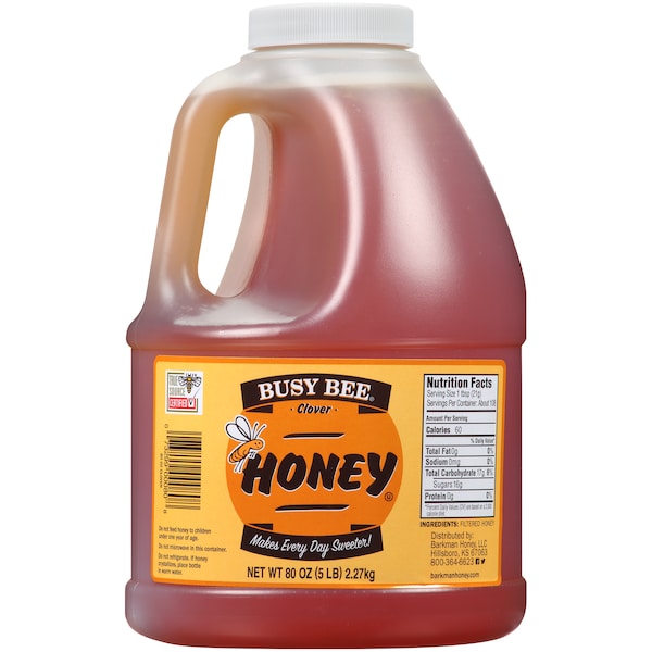 Busy Bee Busy Bee Clover Honey Jug 80 oz., PK6 - BB1010