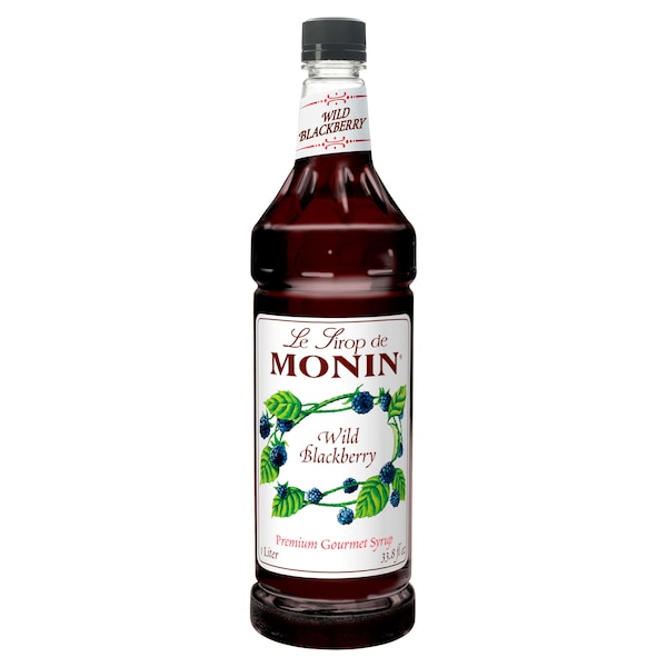 Monin Monin Wild Blackberry Syrup 1 Liter Bottle, PK4 - M-FR252F