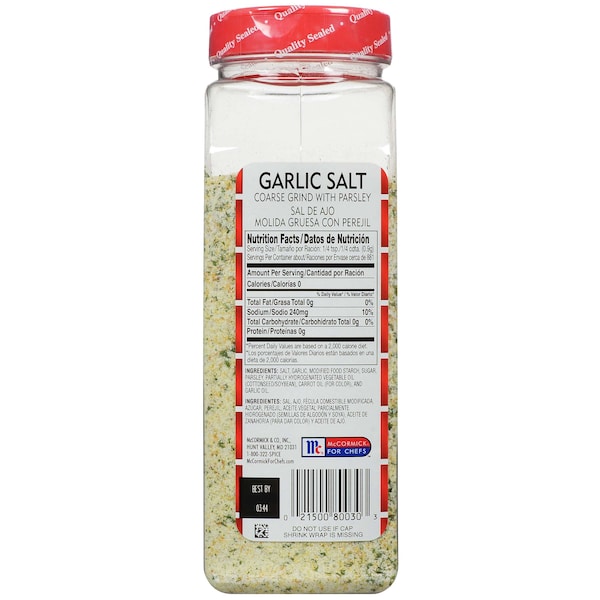 Lawrys Lawry's Garlic Salt With Parsley 28 oz. Container, PK6 - 2150080030