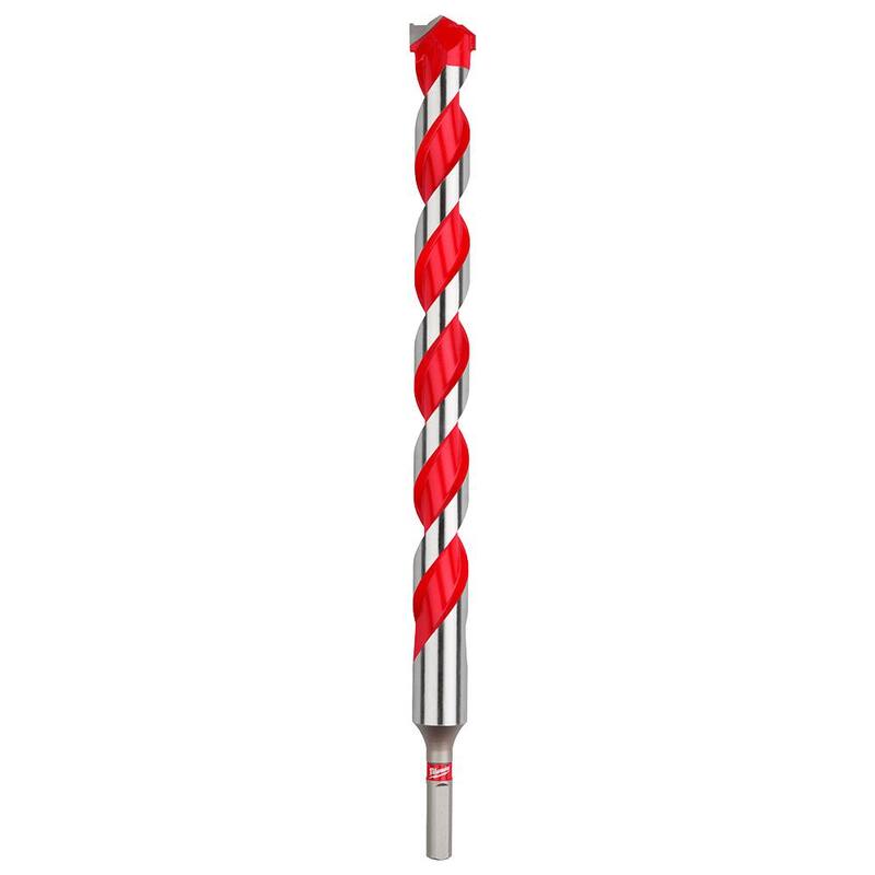 Milwaukee 7/8 pulg. x 10 pulg. x 12 pulg. Broca para martillo de carburo para concreto, piedra, perforación en mampostería - 48-20-9048