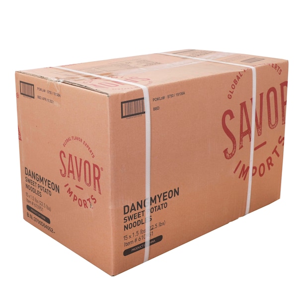 Savor Imports Sweet Potato Noodles Dangmyeon 1.5lbs, PK15 - 610951