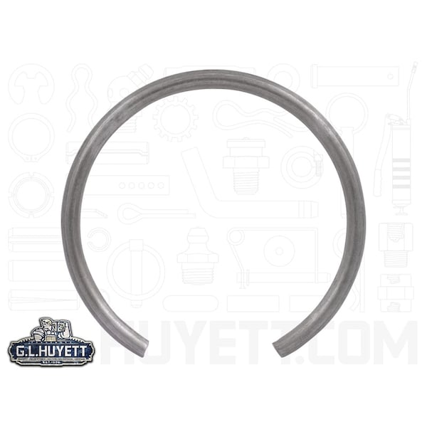 Huyett Internal Retaining Ring, Steel, Black Phosphate Finish, M22 Bore Dia. - D17-022