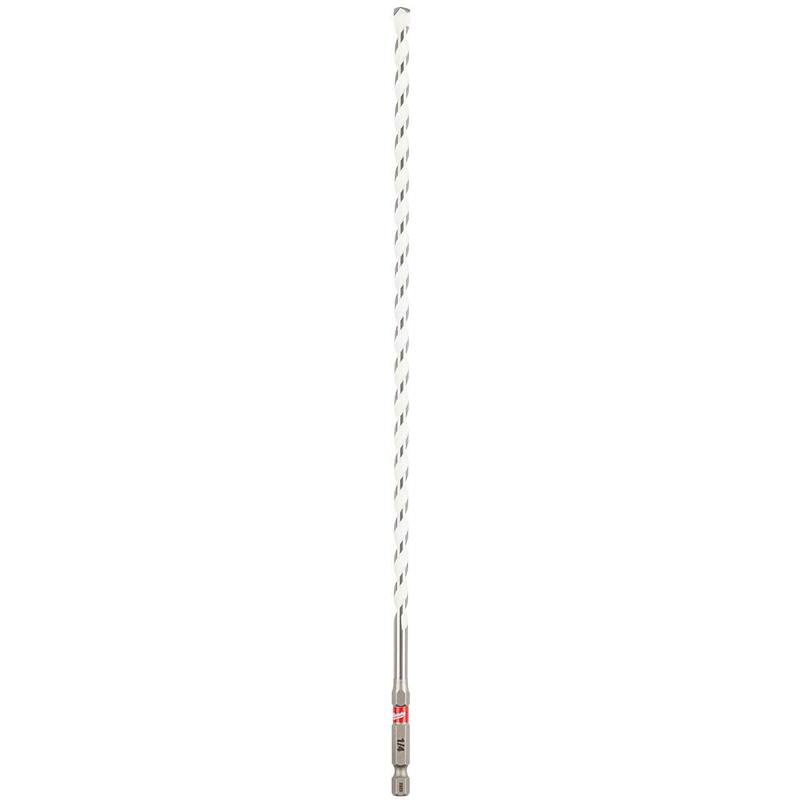 Milwaukee 1/4 pulg. x 12 pulg. Broca de carburo para taladro SHOCKWAVE de deber de impacto para materiales múltiples - 48-20-8887
