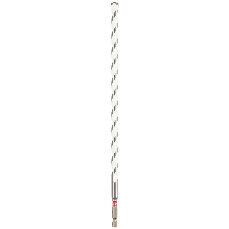 Broca de carburo para perforar múltiples materiales con impacto SHOCKWAVE de Milwaukee de 3/8 pulgadas x 12 pulgadas - 48-20-8891