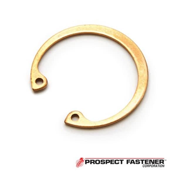 Rotor Clip Internal Retaining Ring, Steel, Copper Plated Finish, 0.625 in Bore Dia. - HO-62BC