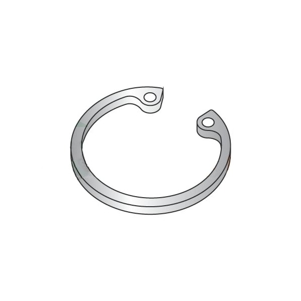 Newport Fasteners Internal Retaining Ring, 18-8 Stainless Steel, Plain Finish, 1.688 in Bore Dia., 100 PK - 570740
