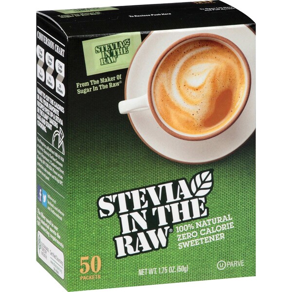 Stevia In The Raw SWhtetener, Stevia, In-The-Raw, PK50 - 75050