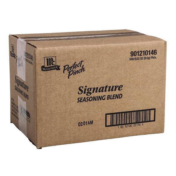 Mccormick McCormick Salt Free Signature Seasoning Blend .73g Packets, PK500 - 901210146