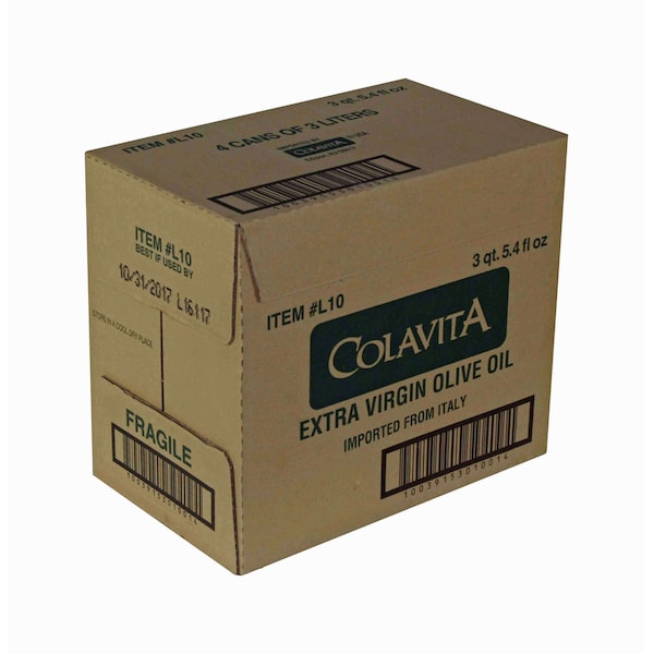 Colavita Colavita Extra Virgin Olive Oil Tin 3 Liter, PK4 - L10