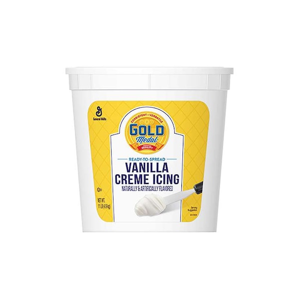 Gold Medal Gold Medal Ready-To-Spread Vanilla Creme Icing 11lbs Tub, PK2 - 16000-11216