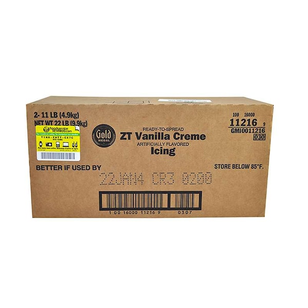 Gold Medal Gold Medal Ready-To-Spread Vanilla Creme Icing 11lbs Tub, PK2 - 16000-11216