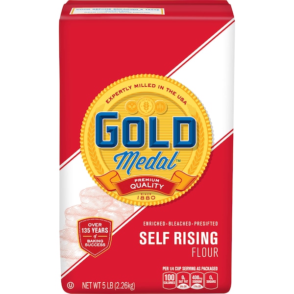 Gold Medal Gold Medal Bleached Enriched Pre-Sifted Self Rising Flour 5lbs, PK8 - 16000-12660
